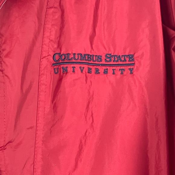 Columbus State University men’s Windbreaker Red Size S Runs BIG - Picture 3 of 8